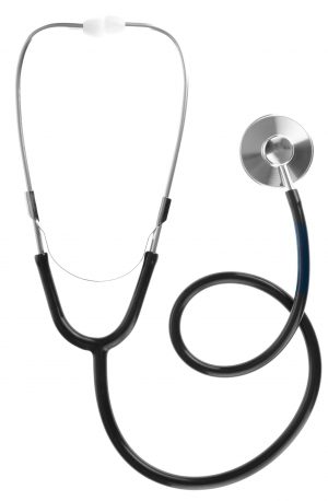 PREMIUM Flachkopf Stethoskop| Medizinprodukt Klasse I | starke Akustik | Selbstkontrolle, Herz & Lunge abhören | Arzt & Pflege oder Medizinstudenten | Baby-Herztöne hörbar