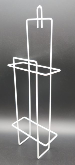 Theracaso Wandhalterung für Hygienebeutel – Halter aus kunststoffbeschichtetem Draht | Weiß, langlebig & hygienisch | Wandmontage für Damen-WC in Hotel, Gastronomie, Pflege & Haushalt